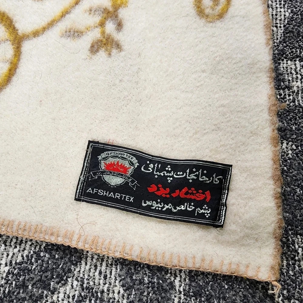 Afshartex Mickey Mouse Blanket Vintage Wool Throw Decor Kids Room 52x38‎